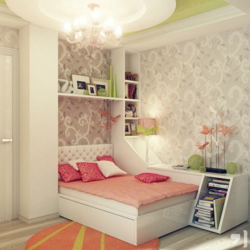 1b-Peach-green-gray-girls-bedroom-decor-665x665